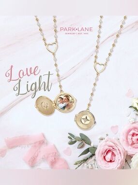 Park Lane LOVE LIGHT LOCKET Necklace Micro Pearls perfect for Mother’s Day  NWT